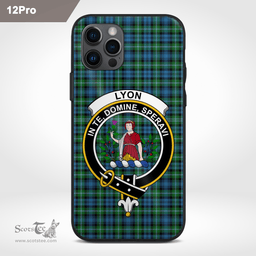 Lyon Clan Badge Tartan Phone Case - Tartan Scottish Crest Phone Case Scottish Plaid Tartan Plaid - ScotsTee - scotstee.com