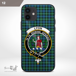Lyon Clan Badge Tartan Phone Case - Tartan Scottish Crest Phone Case Scottish Plaid Tartan Plaid - ScotsTee - scotstee.com