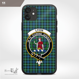 Lyon Clan Badge Tartan Phone Case - Tartan Scottish Crest Phone Case Scottish Plaid Tartan Plaid - ScotsTee - scotstee.com