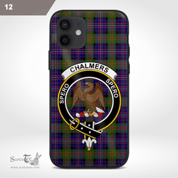 Chalmers Balnacraig Clan Badge Tartan Phone Case - Tartan Scottish Crest Phone Case Scottish Plaid Tartan Plaid - ScotsTee - scotstee.com