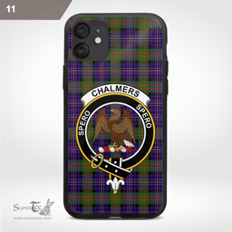 Chalmers Balnacraig Clan Badge Tartan Phone Case - Tartan Scottish Crest Phone Case Scottish Plaid Tartan Plaid - ScotsTee - scotstee.com