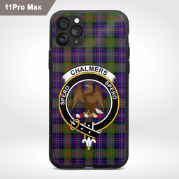 Chalmers Balnacraig Clan Badge Tartan Phone Case - Tartan Scottish Crest Phone Case Scottish Plaid Tartan Plaid - ScotsTee - scotstee.com