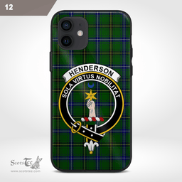 Henderson Clan Badge Tartan Phone Case - Tartan Scottish Crest Phone Case Scottish Plaid Tartan Plaid - ScotsTee - scotstee.com