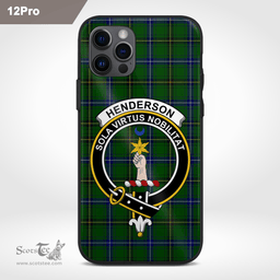 Henderson Clan Badge Tartan Phone Case - Tartan Scottish Crest Phone Case Scottish Plaid Tartan Plaid - ScotsTee - scotstee.com