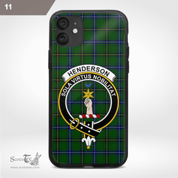 Henderson Clan Badge Tartan Phone Case - Tartan Scottish Crest Phone Case Scottish Plaid Tartan Plaid - ScotsTee - scotstee.com