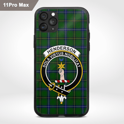 Henderson Clan Badge Tartan Phone Case - Tartan Scottish Crest Phone Case Scottish Plaid Tartan Plaid - ScotsTee - scotstee.com