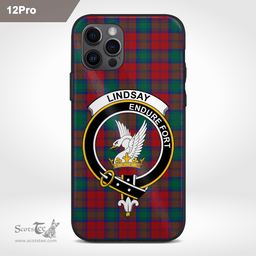Lindsay Clan Badge Tartan Phone Case - Tartan Scottish Crest Phone Case Scottish Plaid Tartan Plaid - ScotsTee - scotstee.com