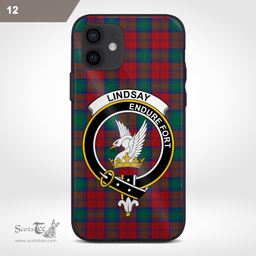 Lindsay Clan Badge Tartan Phone Case - Tartan Scottish Crest Phone Case Scottish Plaid Tartan Plaid - ScotsTee - scotstee.com