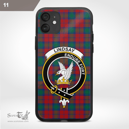 Lindsay Clan Badge Tartan Phone Case - Tartan Scottish Crest Phone Case Scottish Plaid Tartan Plaid - ScotsTee - scotstee.com
