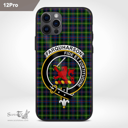Farquharson Clan Badge Tartan Phone Case - Tartan Scottish Crest Phone Case Scottish Plaid Tartan Plaid - ScotsTee - scotstee.com