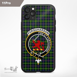 Farquharson Clan Badge Tartan Phone Case - Tartan Scottish Crest Phone Case Scottish Plaid Tartan Plaid - ScotsTee - scotstee.com