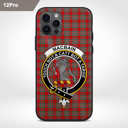 Macbain Clan Badge Tartan Phone Case - Tartan Scottish Crest Phone Case Scottish Plaid Tartan Plaid - ScotsTee - scotstee.com