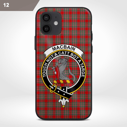 Macbain Clan Badge Tartan Phone Case - Tartan Scottish Crest Phone Case Scottish Plaid Tartan Plaid - ScotsTee - scotstee.com