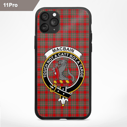Macbain Clan Badge Tartan Phone Case - Tartan Scottish Crest Phone Case Scottish Plaid Tartan Plaid - ScotsTee - scotstee.com