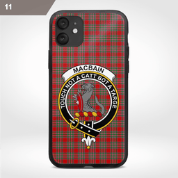 Macbain Clan Badge Tartan Phone Case - Tartan Scottish Crest Phone Case Scottish Plaid Tartan Plaid - ScotsTee - scotstee.com