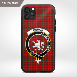 Heron Clan Badge Tartan Phone Case - Tartan Scottish Crest Phone Case Scottish Plaid Tartan Plaid - ScotsTee - scotstee.com