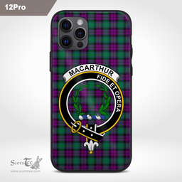 Macarthur Clan Badge Tartan Phone Case - Tartan Scottish Crest Phone Case Scottish Plaid Tartan Plaid - ScotsTee - scotstee.com