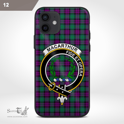 Macarthur Clan Badge Tartan Phone Case - Tartan Scottish Crest Phone Case Scottish Plaid Tartan Plaid - ScotsTee - scotstee.com