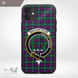 Macarthur Clan Badge Tartan Phone Case - Tartan Scottish Crest Phone Case Scottish Plaid Tartan Plaid - ScotsTee - scotstee.com