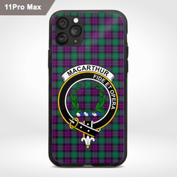 Macarthur Clan Badge Tartan Phone Case - Tartan Scottish Crest Phone Case Scottish Plaid Tartan Plaid - ScotsTee - scotstee.com
