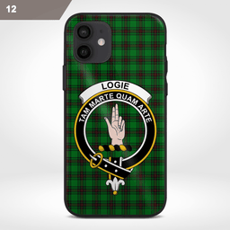 Logie Clan Badge Tartan Phone Case - Tartan Scottish Crest Phone Case Scottish Plaid Tartan Plaid - ScotsTee - scotstee.com