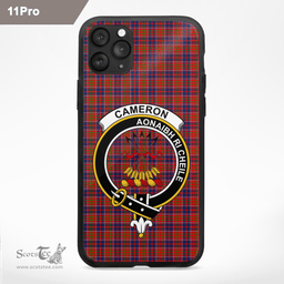 Cameron Clan Badge Tartan Phone Case - Tartan Scottish Crest Phone Case Scottish Plaid Tartan Plaid - ScotsTee - scotstee.com