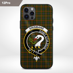 Brisbane Clan Badge Tartan Phone Case - Tartan Scottish Crest Phone Case Scottish Plaid Tartan Plaid - ScotsTee - scotstee.com