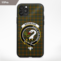 Brisbane Clan Badge Tartan Phone Case - Tartan Scottish Crest Phone Case Scottish Plaid Tartan Plaid - ScotsTee - scotstee.com
