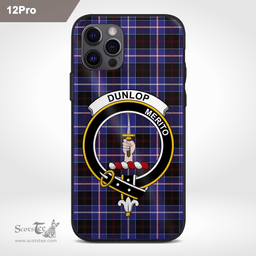 Dunlop Clan Badge Tartan Phone Case - Tartan Scottish Crest Phone Case Scottish Plaid Tartan Plaid - ScotsTee - scotstee.com
