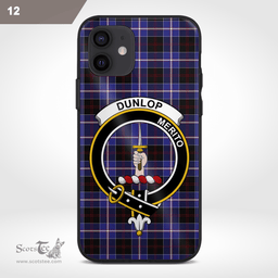 Dunlop Clan Badge Tartan Phone Case - Tartan Scottish Crest Phone Case Scottish Plaid Tartan Plaid - ScotsTee - scotstee.com