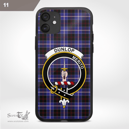 Dunlop Clan Badge Tartan Phone Case - Tartan Scottish Crest Phone Case Scottish Plaid Tartan Plaid - ScotsTee - scotstee.com