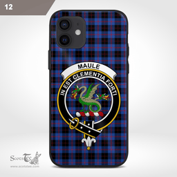 Maule Clan Badge Tartan Phone Case - Tartan Scottish Crest Phone Case Scottish Plaid Tartan Plaid - ScotsTee - scotstee.com
