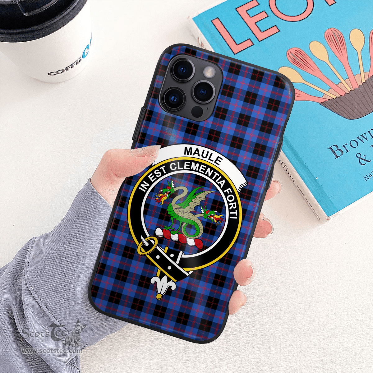 Maule Clan Badge Tartan Phone Case - Tartan Scottish Crest Phone Case Scottish Plaid Tartan Plaid - ScotsTee - scotstee.com