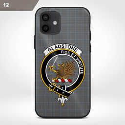 Gladstone Clan Badge Tartan Phone Case - Tartan Scottish Crest Phone Case Scottish Plaid Tartan Plaid - ScotsTee - scotstee.com