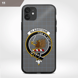 Gladstone Clan Badge Tartan Phone Case - Tartan Scottish Crest Phone Case Scottish Plaid Tartan Plaid - ScotsTee - scotstee.com