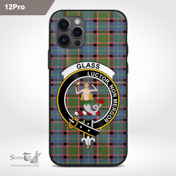 Glass Clan Badge Tartan Phone Case - Tartan Scottish Crest Phone Case Scottish Plaid Tartan Plaid - ScotsTee - scotstee.com