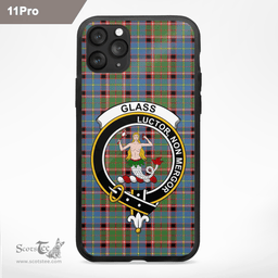 Glass Clan Badge Tartan Phone Case - Tartan Scottish Crest Phone Case Scottish Plaid Tartan Plaid - ScotsTee - scotstee.com