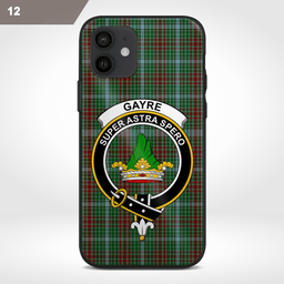 Gayre Clan Badge Tartan Phone Case - Tartan Scottish Crest Phone Case Scottish Plaid Tartan Plaid - ScotsTee - scotstee.com