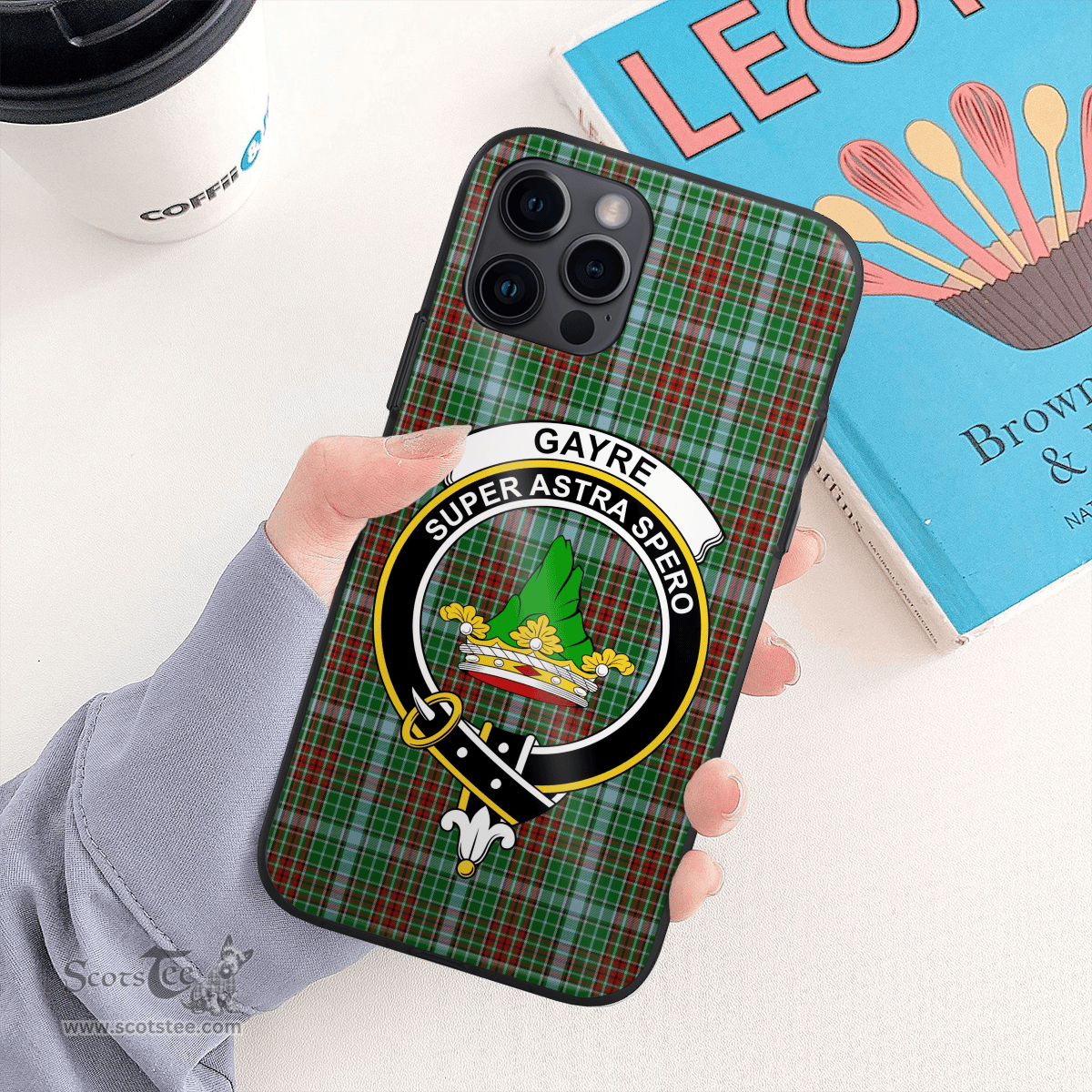 Gayre Clan Badge Tartan Phone Case - Tartan Scottish Crest Phone Case Scottish Plaid Tartan Plaid - ScotsTee - scotstee.com