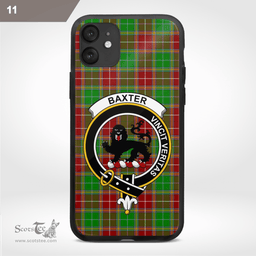 Baxter Clan Badge Tartan Phone Case - Tartan Scottish Crest Phone Case Scottish Plaid Tartan Plaid - ScotsTee - scotstee.com
