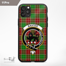 Baxter Clan Badge Tartan Phone Case - Tartan Scottish Crest Phone Case Scottish Plaid Tartan Plaid - ScotsTee - scotstee.com