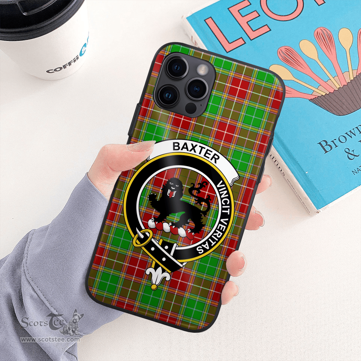 Baxter Clan Badge Tartan Phone Case - Tartan Scottish Crest Phone Case Scottish Plaid Tartan Plaid - ScotsTee - scotstee.com