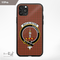 Macalister Clan Badge Tartan Phone Case - Tartan Scottish Crest Phone Case Scottish Plaid Tartan Plaid - ScotsTee - scotstee.com