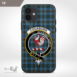 Cockburn Clan Badge Tartan Phone Case - Tartan Scottish Crest Phone Case Scottish Plaid Tartan Plaid - ScotsTee - scotstee.com