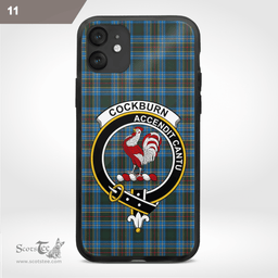 Cockburn Clan Badge Tartan Phone Case - Tartan Scottish Crest Phone Case Scottish Plaid Tartan Plaid - ScotsTee - scotstee.com