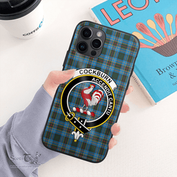 Cockburn Clan Badge Tartan Phone Case - Tartan Scottish Crest Phone Case Scottish Plaid Tartan Plaid - ScotsTee - scotstee.com