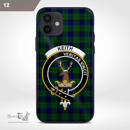 Keith Clan Badge Tartan Phone Case - Tartan Scottish Crest Phone Case Scottish Plaid Tartan Plaid - ScotsTee - scotstee.com