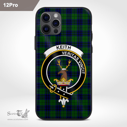 Keith Clan Badge Tartan Phone Case - Tartan Scottish Crest Phone Case Scottish Plaid Tartan Plaid - ScotsTee - scotstee.com