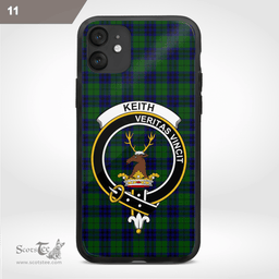 Keith Clan Badge Tartan Phone Case - Tartan Scottish Crest Phone Case Scottish Plaid Tartan Plaid - ScotsTee - scotstee.com