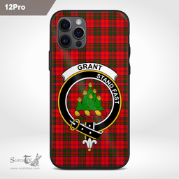 Grant Clan Badge Tartan Phone Case - Tartan Scottish Crest Phone Case Scottish Plaid Tartan Plaid - ScotsTee - scotstee.com